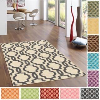 3 X 5 Rugs For Less Fancy Moroccan Trellis Non Slip Area Rug Rubber Backed 3 4 X 5