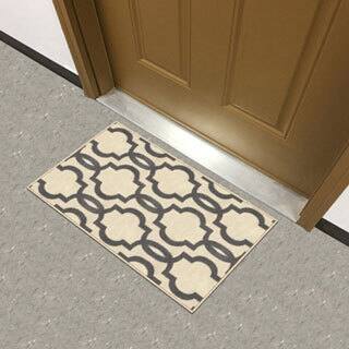 Fancy Moroccan Trellis Non-Slip Doormat Accent Rug Rubber Backed