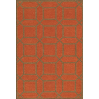Pasargad Hand-Woven Sahara Reversible Kilim Wool Rug