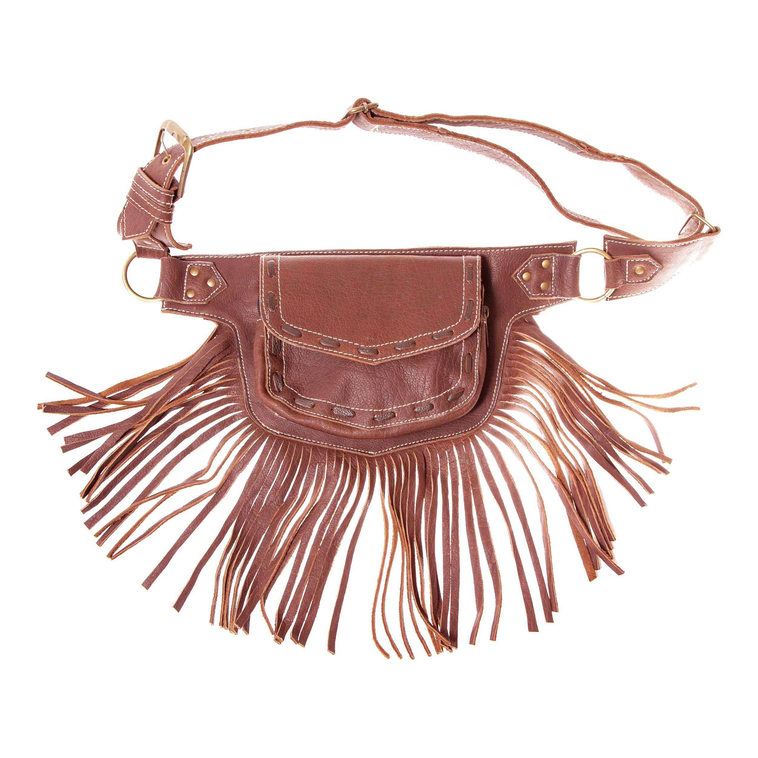 leather hip purse belt