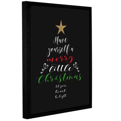 Tara moss's 'Merry Little Christmas' Gallery Wrapped Floater-framed Canvas - Multi
