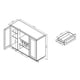 preview thumbnail 8 of 7, Furniture of America Rustic Espresso 6-shelf Dining Buffet with Wine Rack