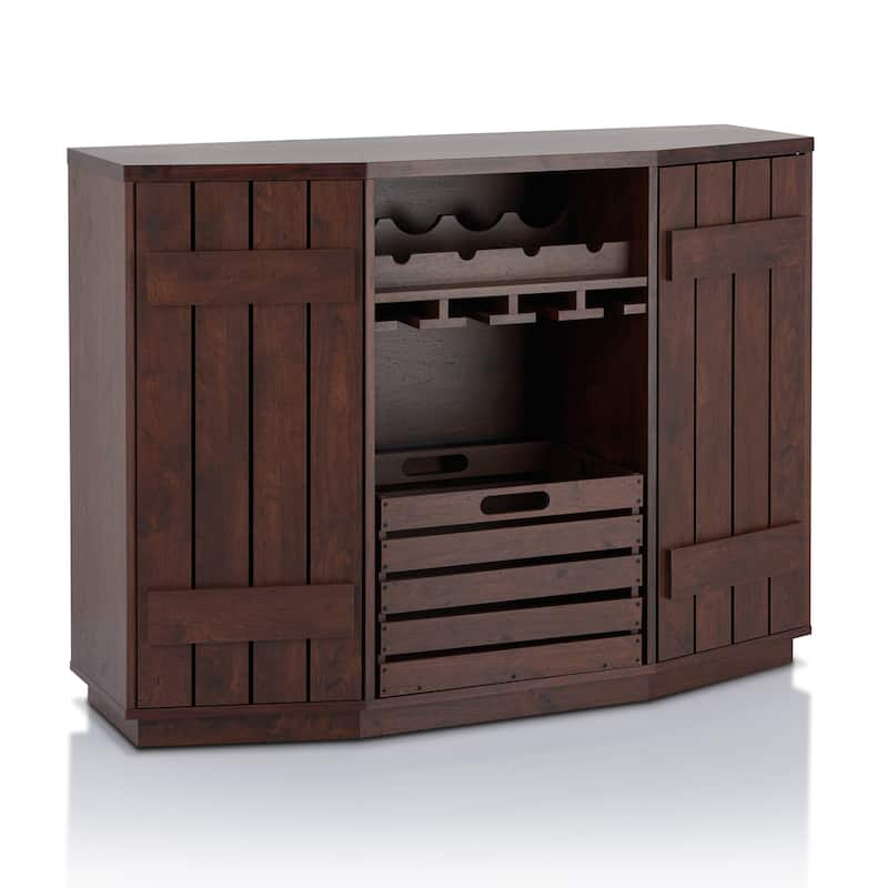 Furniture of America Lath Rustic 6-shelf Server