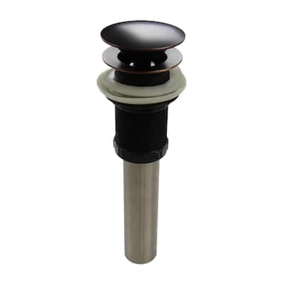 Highpoint Collection Oil Rubbed Bronze Umbrella Drain without Overflow For Bathroom Sink