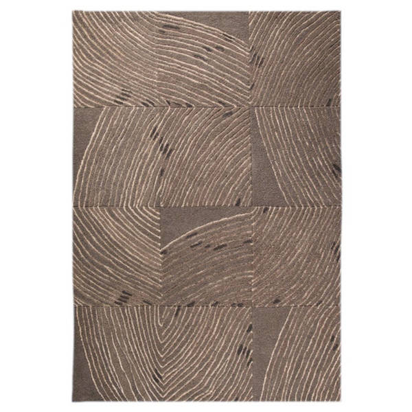 M.A.Trading Indian Hand-tufted Mondo Grey Rug (7'10 x 9'10)