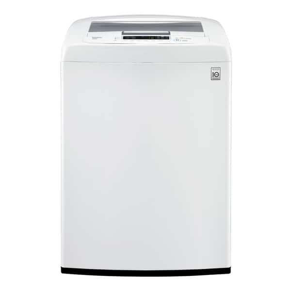 Shop Lg Wt1101cw 4 1 Cubic Feet Large Capacity Top Load Washer With Sleek Easy Front Control Panel In White Overstock 11541984
