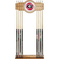 University of Georgia Cue Rack with Mirror - Wordmark