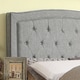 preview thumbnail 3 of 4, Carlin Tufted Upholstered Bed, Rubber Wood Platform Bed, Twin Size