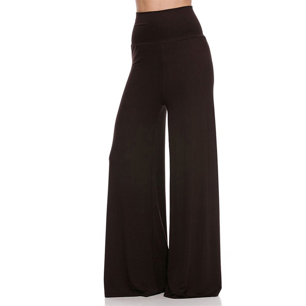 wide leg palazzo pants black