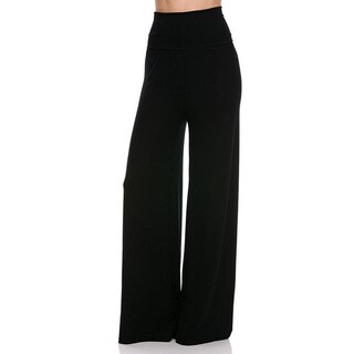 Shop 24/7 Comfort Apparel Women's Palazzo Wide-leg Pants - Free ...