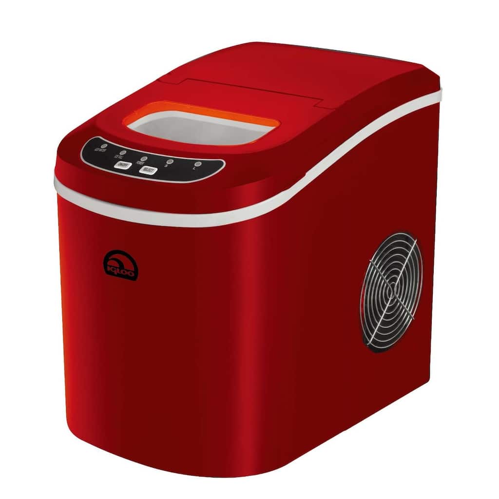 iGloo ICE102-Red Compact Ice Maker, Red (Refurbished)