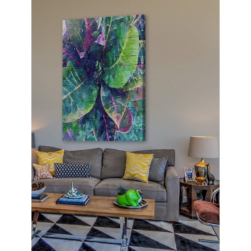 Marmont Hill 'Leaf Reflection 4' by Irena Orlov Painting Print on Canvas - Multi-Color