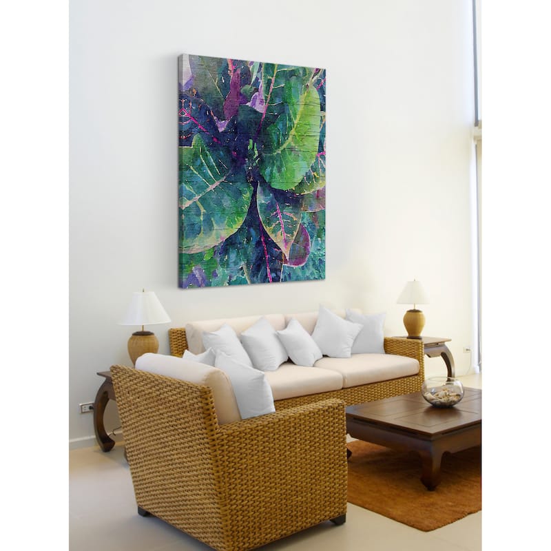 Marmont Hill 'Leaf Reflection 4' by Irena Orlov Painting Print on Canvas - Multi-Color