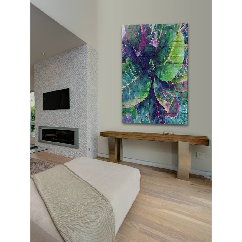 Marmont Hill 'Leaf Reflection 4' by Irena Orlov Painting Print on Canvas - Multi-Color