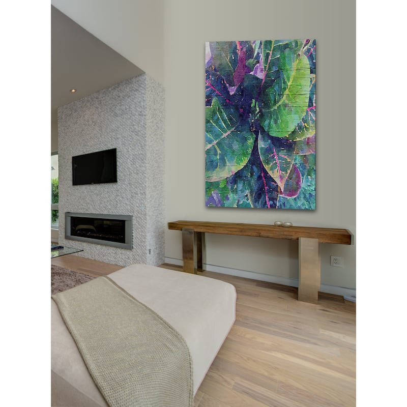 Marmont Hill 'Leaf Reflection 4' by Irena Orlov Painting Print on Canvas - Multi-Color