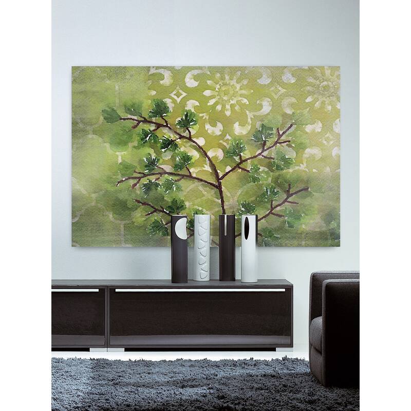Marmont Hill 'Green Sensation II' by Irena Orlov Painting Print on Canvas - Multi-Color