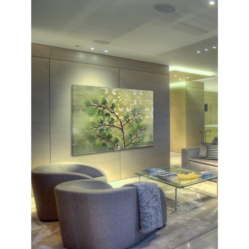 Marmont Hill 'Green Sensation II' by Irena Orlov Painting Print on Canvas - Multi-Color