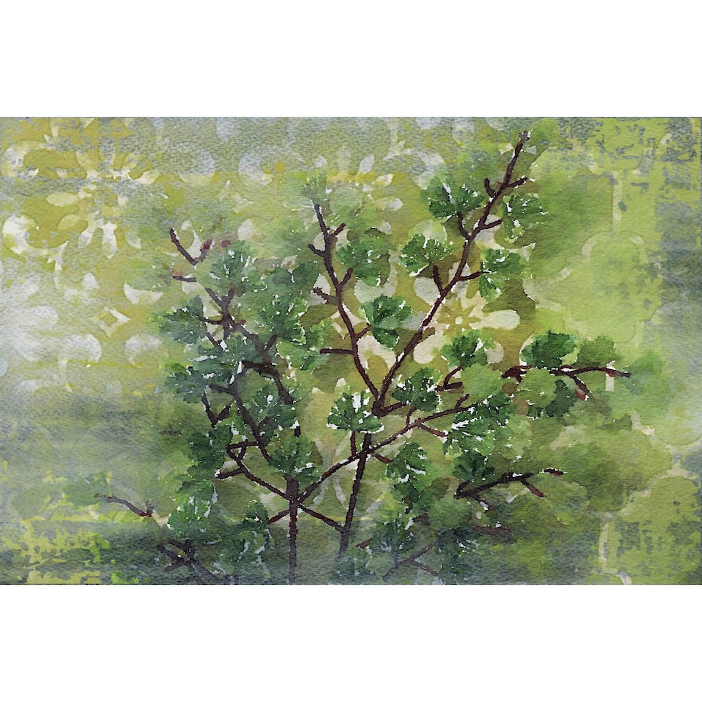Marmont Hill 'Green Sensation I' by Irena Orlov Painting Print on Canvas - Multi-Color
