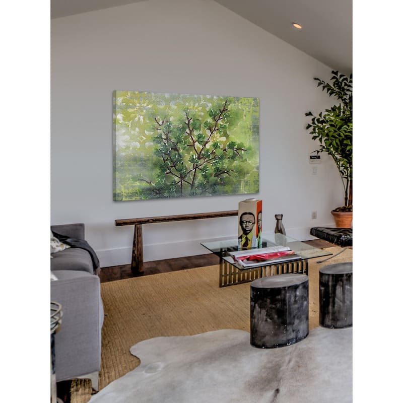 Marmont Hill 'Green Sensation I' by Irena Orlov Painting Print on Canvas - Multi-Color