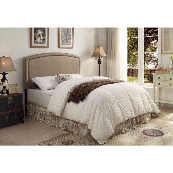 Shop Blueridge Taupe Upholstered Queen / Full Headboard On Sale Free Shipping Today