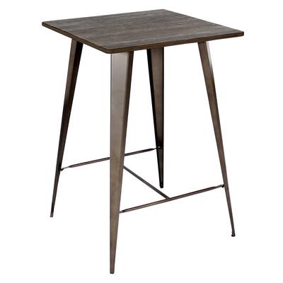 Carbon Loft Samira Industrial-Farmhouse Bar Table - N/A