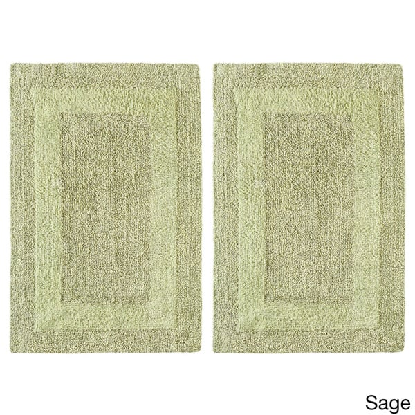 Shop Celebration 2 Piece Solid Reversible Bath Mat Set 17 X 24