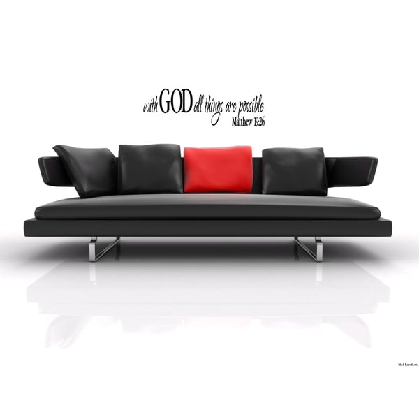 shop expression with god all things possible wall art sticker decal