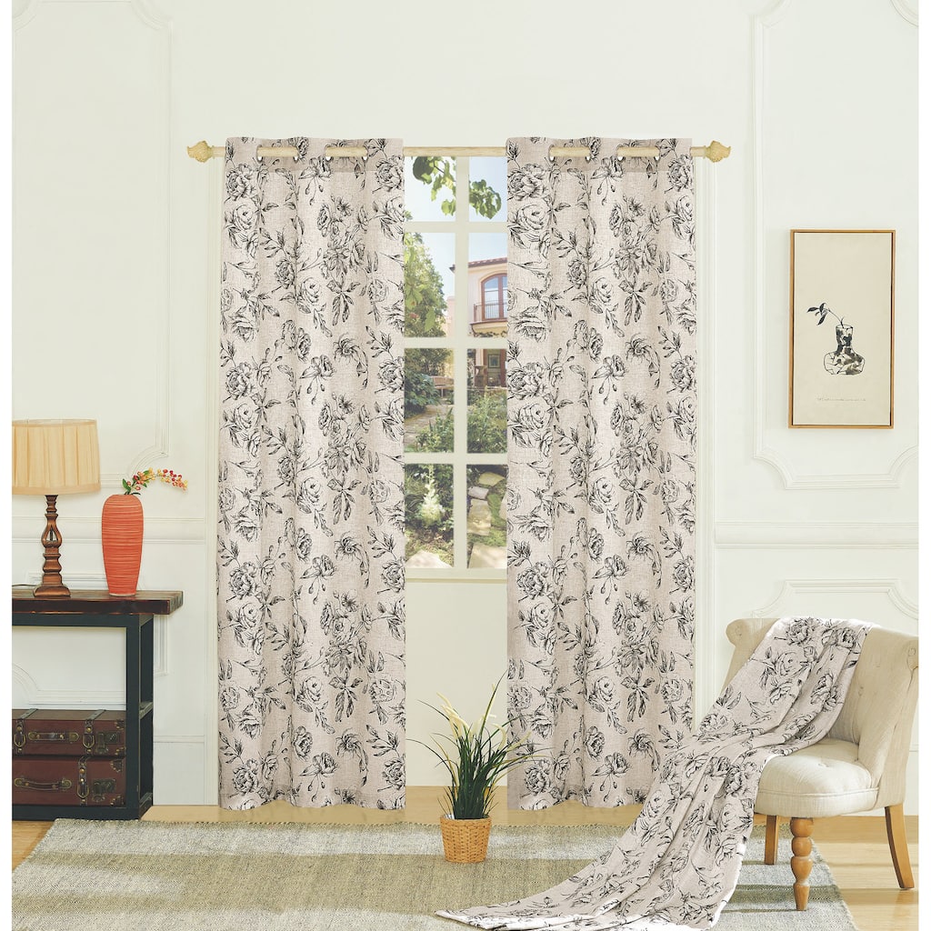 Luxury Collection Fiona Light-filtering Single Curtain Panel