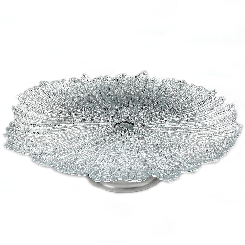 Brilliant Coral Silver Plate - Plate