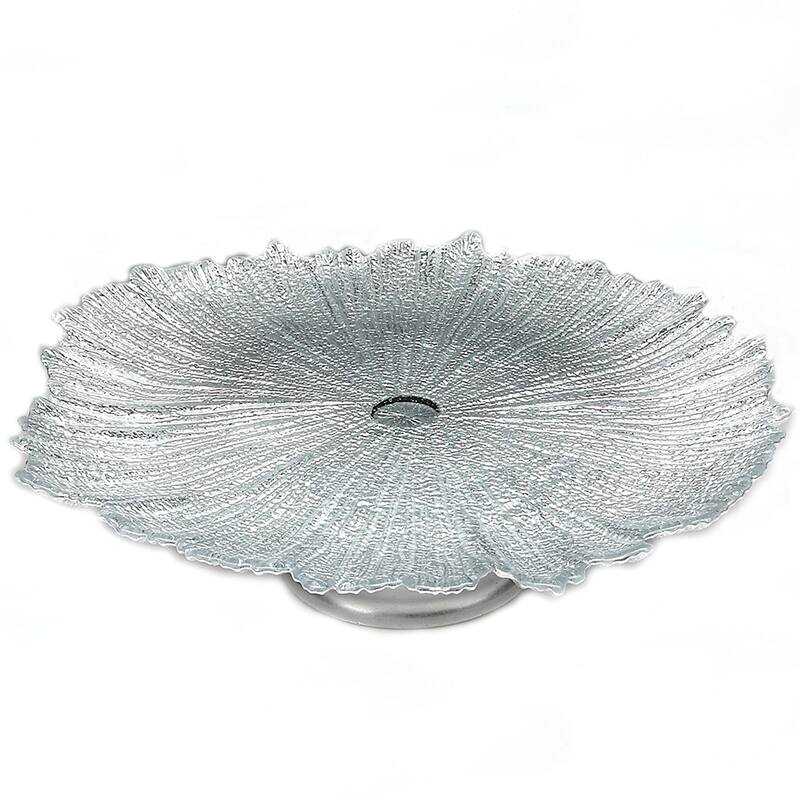Brilliant Coral Silver Plate