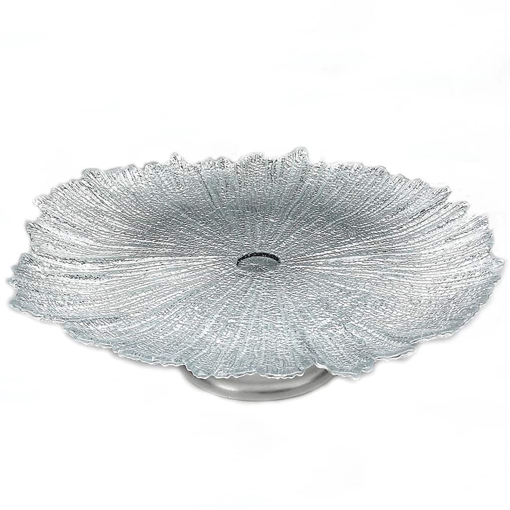 Brilliant Coral Silver Plate