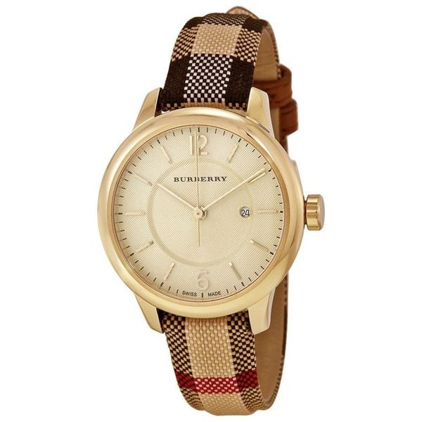 burberry classic leather watch