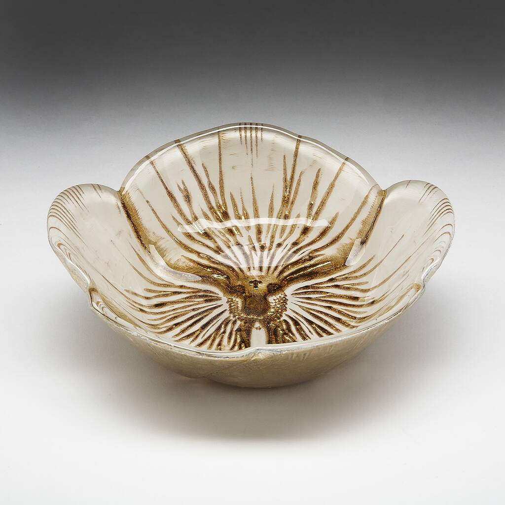 Poppy Cream/ Gold Bowl