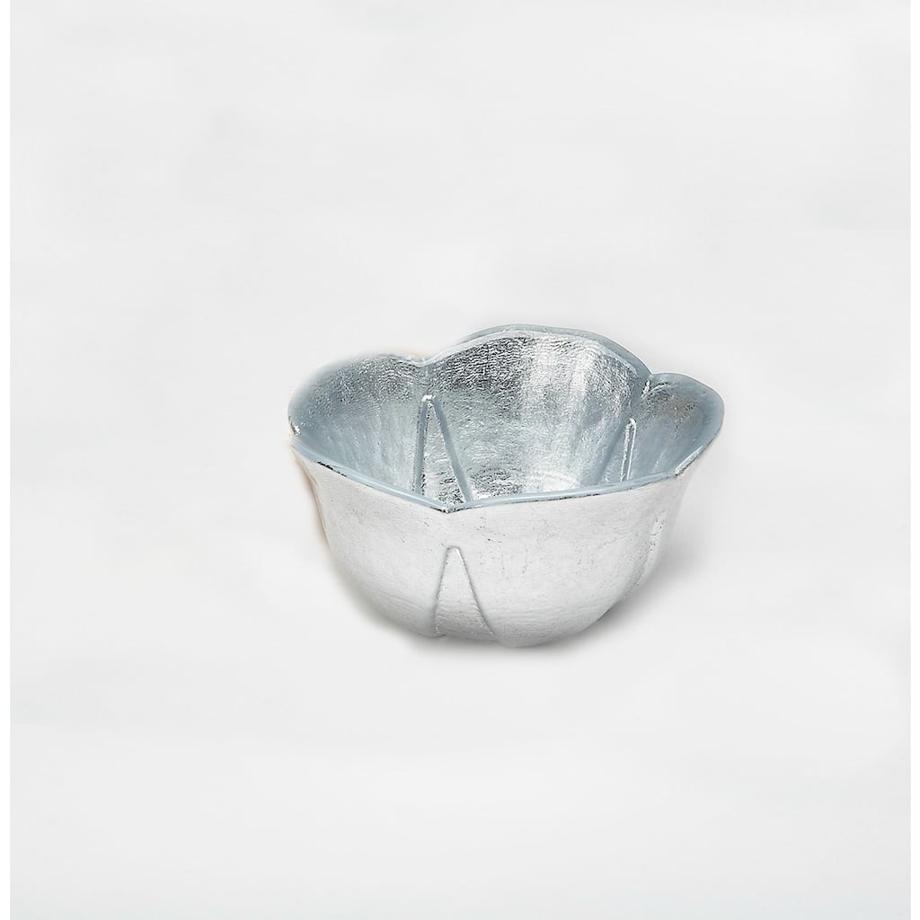 Poppy Silver Leaf Bowl