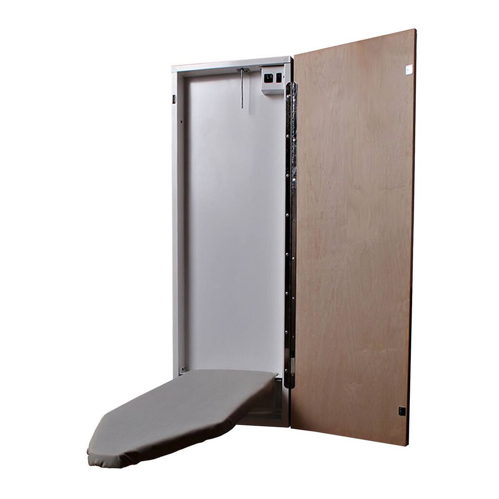 Handi-Press Flat Maple Veneer Electric Ironing Center - White