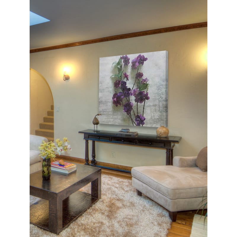 Marmont Hill 'Purple Garden 2' by Irena Orlov Painting Print on Canvas - Multi-Color