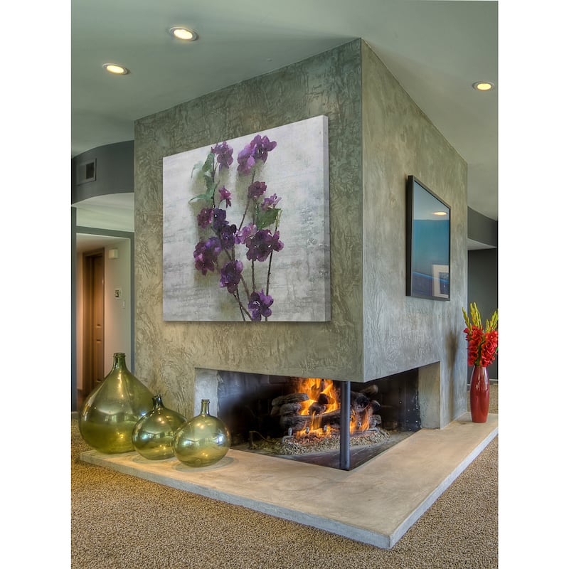 Marmont Hill 'Purple Garden 2' by Irena Orlov Painting Print on Canvas - Multi-Color