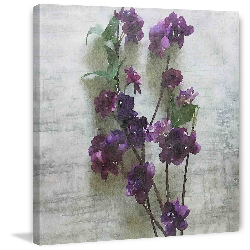 Marmont Hill 'Purple Garden 2' by Irena Orlov Painting Print on Canvas - Multi-Color