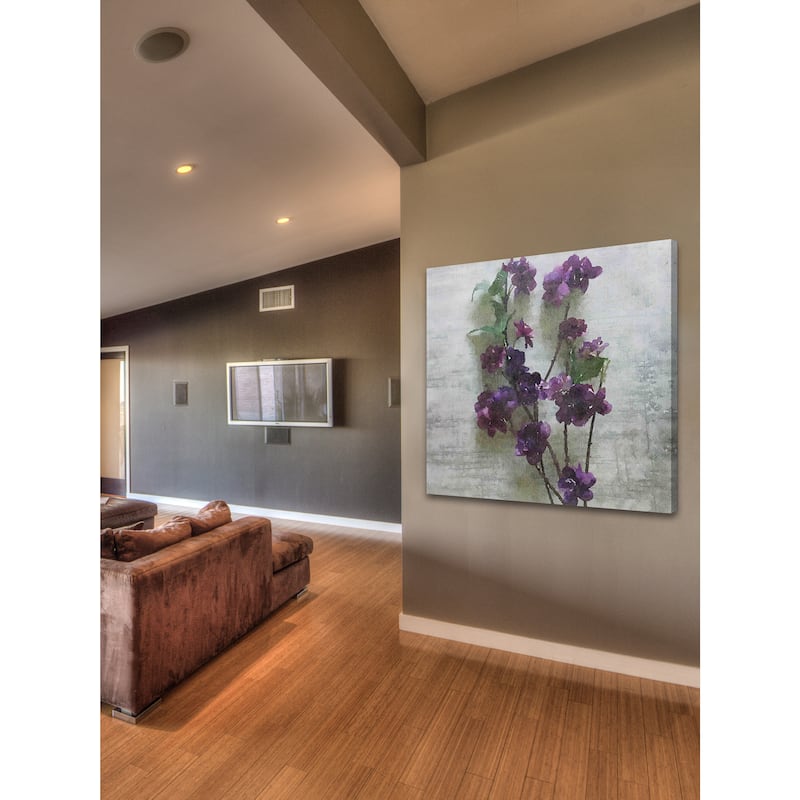 Marmont Hill 'Purple Garden 2' by Irena Orlov Painting Print on Canvas - Multi-Color