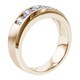 preview thumbnail 2 of 5, 14k Yellow Gold Men's 1ct TDW 5-stone Diamond Wedding Ring