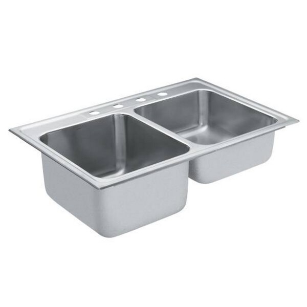 Moen Commercial Drop In Steel 22123 Satin Kitchen Sink - Free Shipping ...