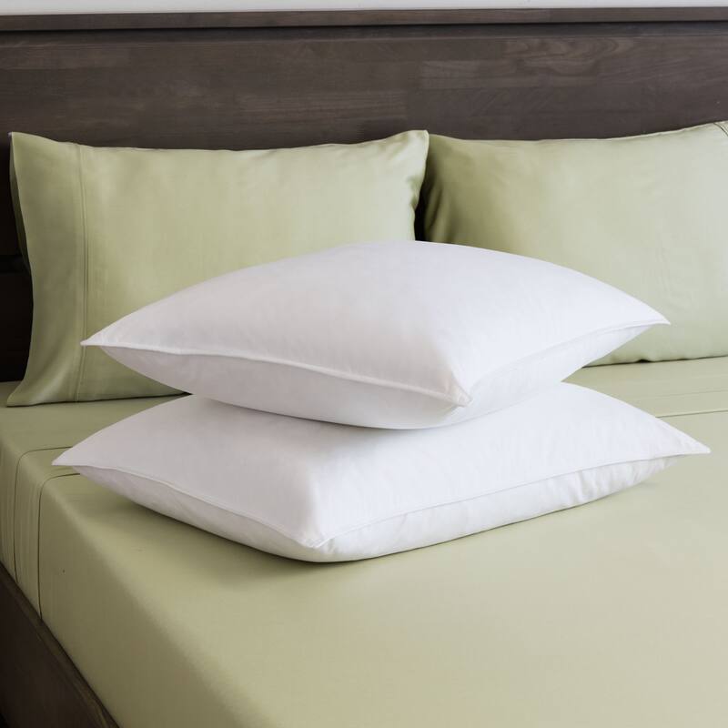 St. James Home White Goose Feather Pillow (Set of 2)