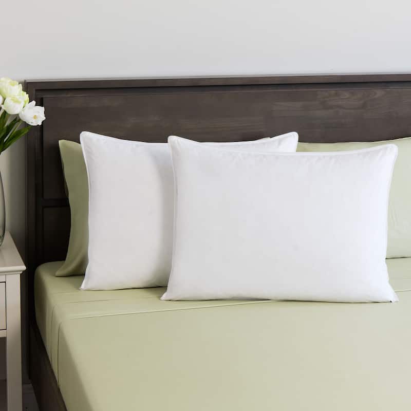 St. James Home White Goose Feather Pillow (Set of 2)
