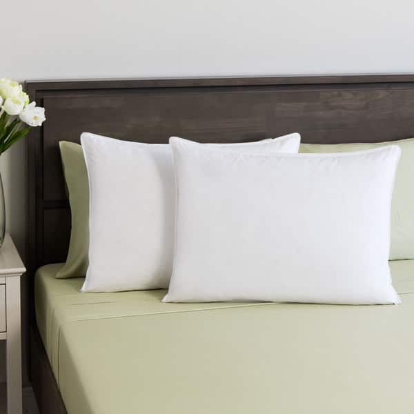 Shop St James Home White Goose Feather Pillow Set Of 2 Free
