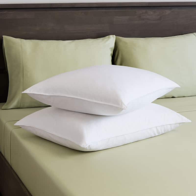 St. James Home White Goose Feather Pillow (Set of 2) - Standard