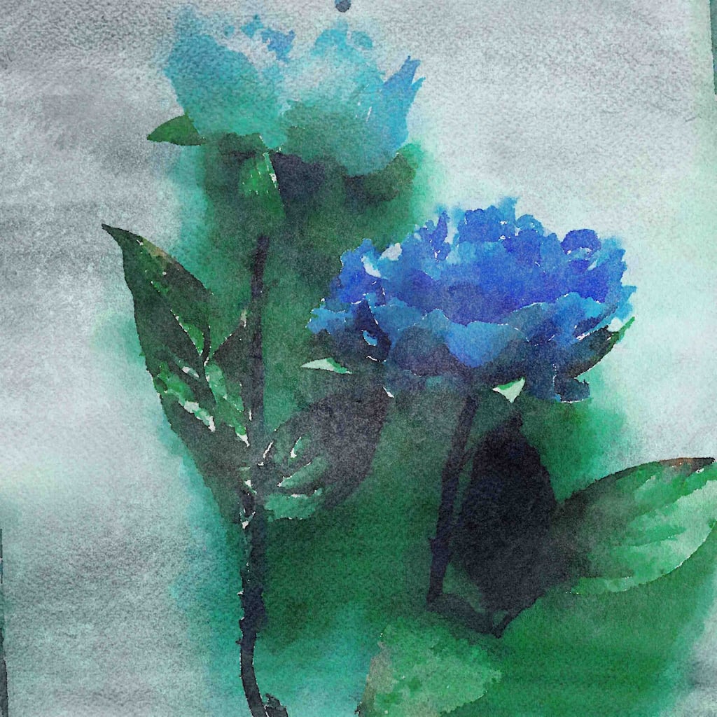 Marmont Hill 'Blue Dream' by Irena Orlov Painting Print on Canvas - Multi-Color