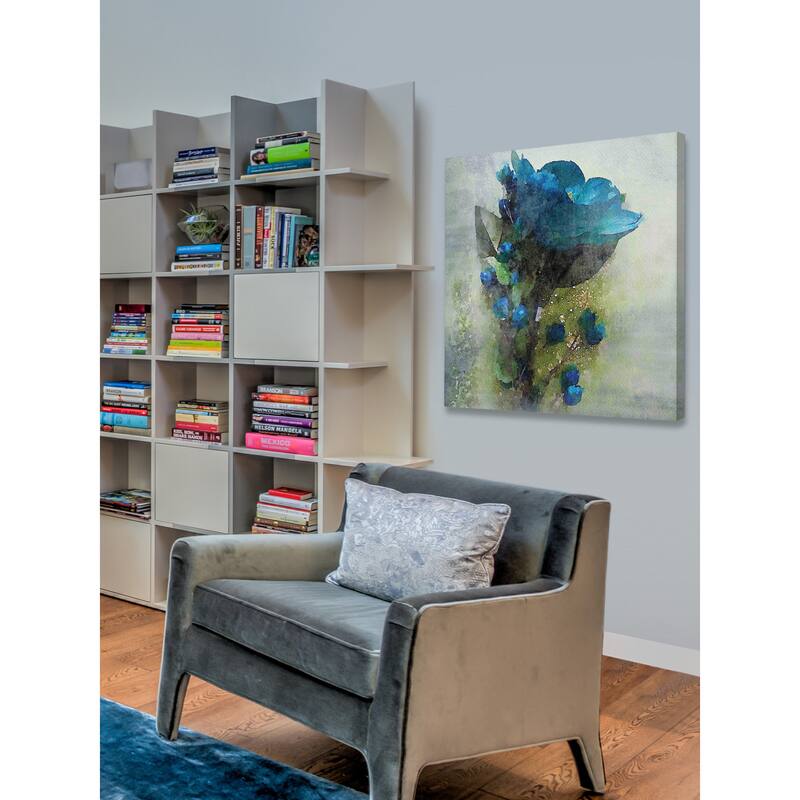 Marmont Hill 'Blue Melody' by Irena Orlov Painting Print on Canvas - Multi-Color