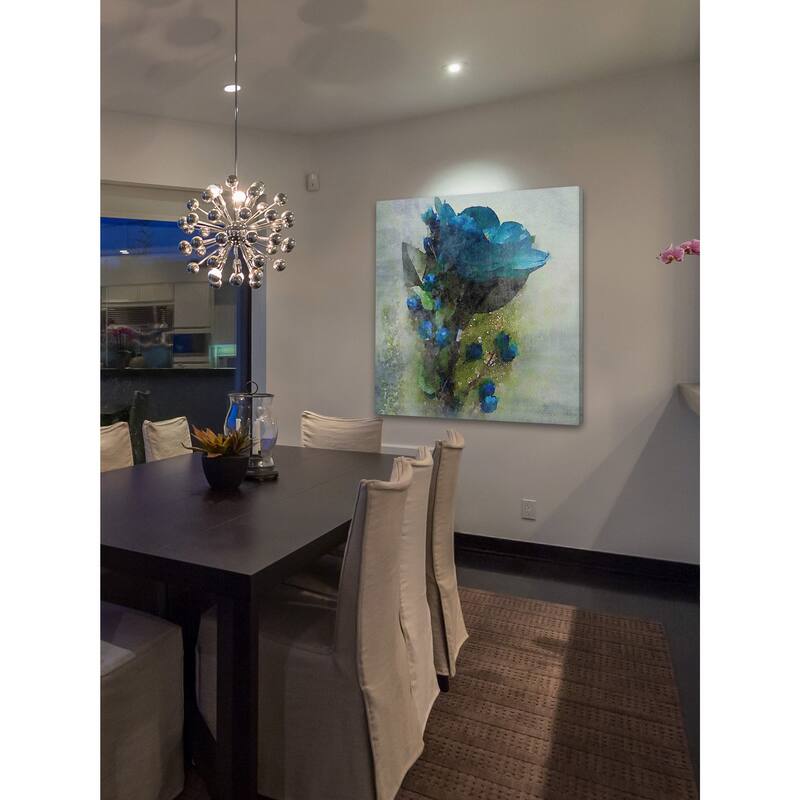 Marmont Hill 'Blue Melody' by Irena Orlov Painting Print on Canvas - Multi-Color
