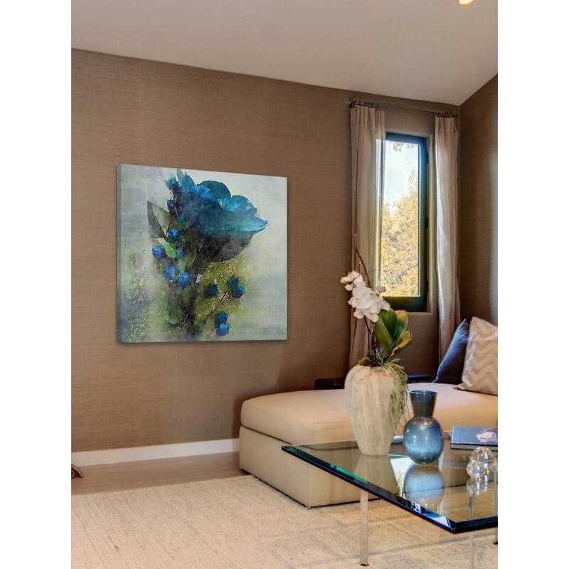 Marmont Hill 'Blue Melody' by Irena Orlov Painting Print on Canvas - Multi-Color