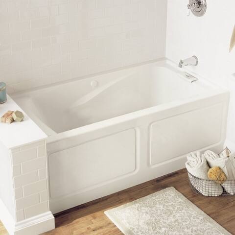 American Standard Evolution White Soaking Bathtub with Left Hand Drain Outlet
